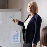 Woman Teaching Debt Financing